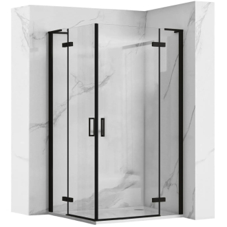 Sprchová kabina REA Hugo Double Black 90x100