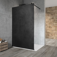 VARIO BLACK jednodílná sprchová zástěna k instalaci ke stěně 700 mm GX2670GX1014
