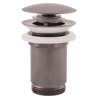 výpusť umyvadlová CLICK-CLACK 5/4“ - velká zátka-celokovová metal grey - lesklá MD0484MGL