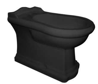 RETRO bidet stojící 39x61cm, černá mat 102231