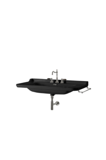WALDORF keramické umyvadlo 120x55cm, černá mat 4144K7