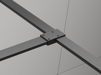 ESCA T- spojka vzpěr, černá ES7525 52523