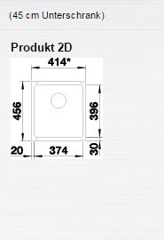 Blanco SUBLINE 375-U dřez pod desku basalt keramika 523 731