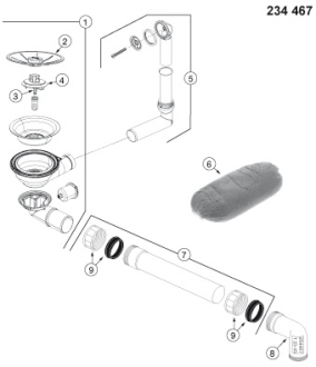 Blanco SUBLINE 500-U dřez pod desku basalt keramika 523 739