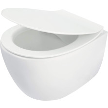 Deante SILIA CDLD6ZPW Závěsné WC rimless včetně sedátka, bílá