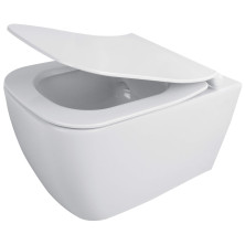 Deante HIACYNT NEW CDYD6ZPW Závěsné WC rimless včetně sedátka, bílá