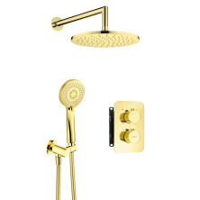 Deante THERM BXYZGEBT Podomítkový sprchový set + smart box, zlatá