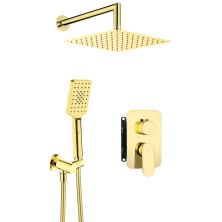 Deante ALPINIA BXYZZGAM Podomítkový sprchový set + smart box, zlatá