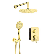 Deante ARNIKA BXYZZQAM Podomítkový sprchový set + smart box, zlatá
