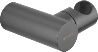 Deante ROUND Kulatý mosazný nástěnný držák pro ruční sprchu, titan ANR_D21U