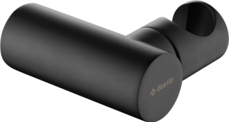 Deante ROUND Kulatý mosazný nástěnný držák pro ruční sprchu, nero ANR_N21U