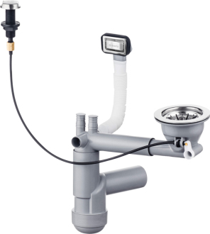 Deante SIPHON SPACE SAVER LUX pro jednodřez s automatickou výpustí ZXY_9911