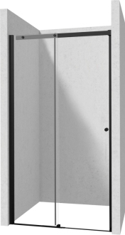 Deante KERRIA PLUS posuvné sprchové dveře 100 cm s TotalWhite sklem, černá KTSPN10P