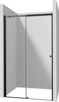 Deante KERRIA PLUS posuvné sprchové dveře 120 cm s TotalWhite sklem, černá KTSPN12P