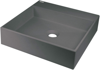 Deante Correo granitové umyvadlo na desku, 400x400mm, šedá CQR_TU4S