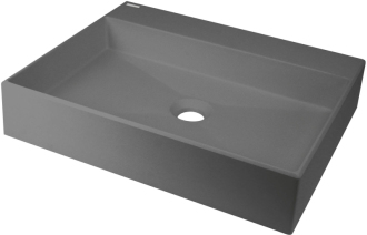 Deante Correo granitové umyvadlo na desku, 500x400mm, šedá CQR_TU5S