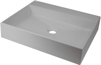 Deante Correo granitové umyvadlo na desku 500x400mm, šedé CQR_SU5S