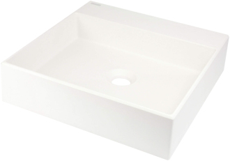 Deante Correo granitové umyvadlo na desku, alabastr 400x400mm CQR_AU4S