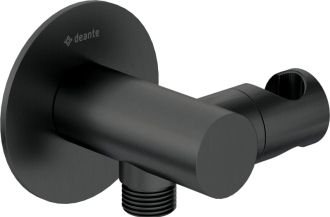 Deante SILIA rohový ventil nastavitelný s držákem sprchy, kulatý, nero NQS_N57K