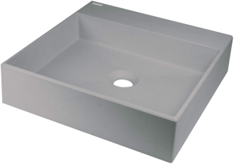 Deante Correo granitové umyvadlo na desku, šedá 400x400mm CQR_SU4S