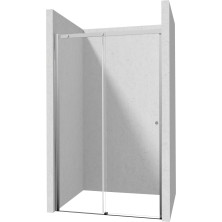 Deante KEIRRIA PLUS Posuvné sprchové dveře 130 cm chrom, bílé sklo KTSP013P