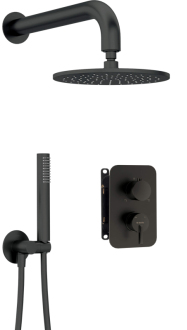 Deante Silia Sprchový set pod omítku s baterií BOX - se sprchovou hlavicí, černá BXYYNQSM