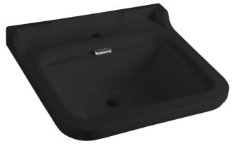 WALDORF keramické umyvadlo 60x55cm, černá mat 4140K7