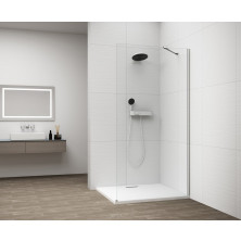 ESCA CHROME jednodílná sprchová zástěna k instalaci ke stěně, sklo čiré, 1000 mm ES1010-01