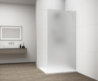 ESCA WHITE MATT jednodílná sprchová zástěna ke stěně, matné sklo, 1200 mm ES1112-03