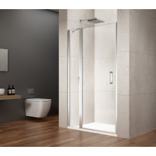 LORO sprchové dveře s pevnou částí 900mm, čiré sklo GN4690