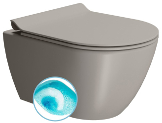 PURA závěsná WC mísa, Swirlflush, 36x50cm, tortora dual-mat 881605