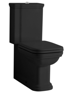 WALDORF WC kombi, spodní/zadní odpad, černá-chrom WCSET25-WALDORF