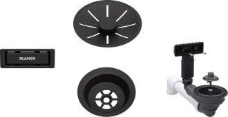 Blanco Odtoková sada 1x3,5’’ InFino odtoková sada černá matná 207422