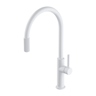 Omnires SWITCH dřezová baterie se sadou filtru D1, matná bílá SW9057-FD1WM
