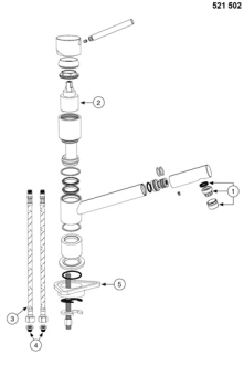 Blanco KANO baterie aluminium/chrom granit 525 029