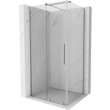 Mexen Velar výsuvný sprchový kout 110 x 75 cm, transparentní, chrom - 871-110-075-01-01
