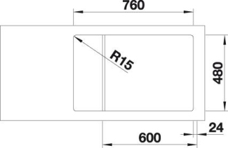 Blanco LEMIS XL 6 S-IF Compact dřez vestavný /do roviny nerez kartáčovaný nerez 525 111