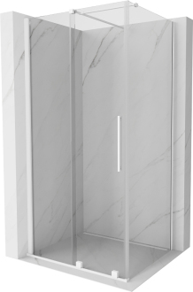 Mexen Velar výsuvná sprchová kabina 120 x 70 cm, průhledná, bílá - 871-120-070-01-20