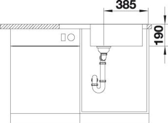 Blanco DINAS XL 6 S Compact dřez vestavný nerez kartáčovaný nerez 525 121