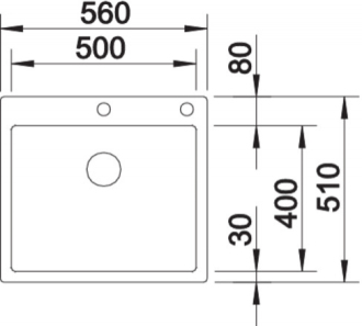 Blanco CLARON 500-IF/A DURINOX dřez vestavný/do roviny nerez Durinox® nerez 523 393