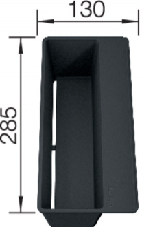 Blanco nádobka SITYBox Lava grey příslušenství šedo-černý plast  plast  235 494