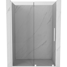 Mexen Velar posuvné sprchové dveře 130 cm, transparentní, bílé - 871-130-000-01-20