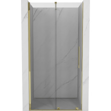 Mexen Velar posuvné sprchové dveře 90 cm, průhledné, zlaté - 871-090-000-01-50