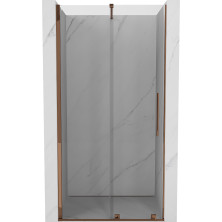 Mexen Velar posuvné sprchové dveře 90 cm, transparentní, růžové zlato - 871-090-000-01-60