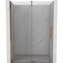 Mexen Velar posuvné sprchové dveře 130 cm, transparentní, růžové zlato - 871-130-000-01-60