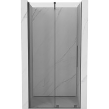 Mexen Velar posuvné sprchové dveře 90 cm, transparent, šedá kartáčovaný 871-090-000-01-66