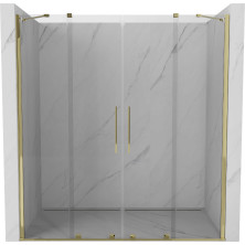 Mexen Velar Duo posuvné sprchové dveře 170 cm, průhledné, zlaté - 871-170-000-02-50