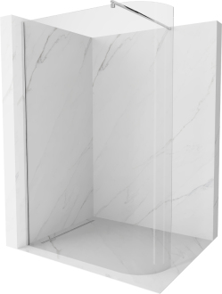 Mexen Kioto zaoblená sprchová stěna Walk-in 150x200, transp. 8, chrom 800-150-101-01-06