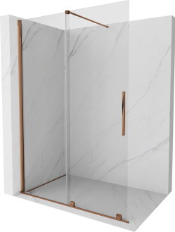 Mexen Velar Walk-in sprchová stěna 150x200, 8 transp., růžové zlato 871-150-000-03-60