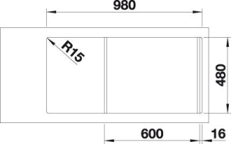 Blanco FARON XL 6 S dřez vestavný bílá granit 524 807